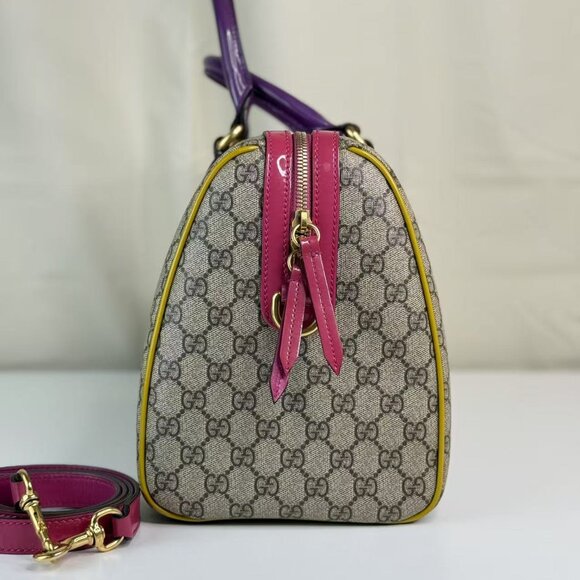 Gucci Convertible GM Boston Bag GG Coated Canvas and Leather - Picture 3 of 13